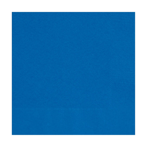 ROYAL BLUE BEVERAGE NAPKINS (13cm - 20 PACK)