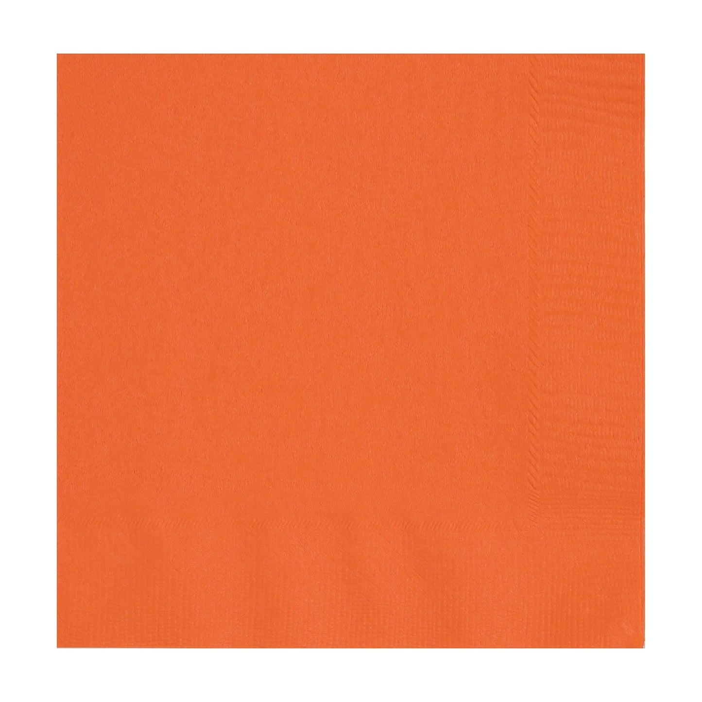 PUMPKIN ORANGE BEVERAGE NAPKINS (13cm - 20 PACK)
