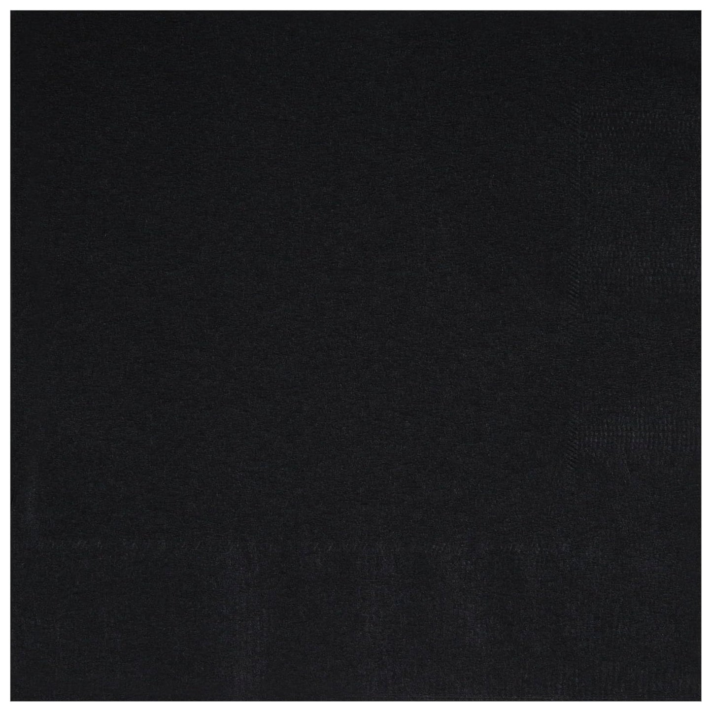 MIDNIGHT BLACK LUNCHEON NAPKINS (17cm - 50 PACK)