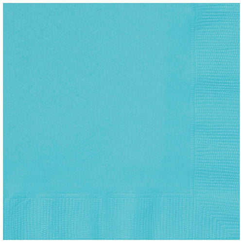 TERRIFIC TEAL LUNCHEON NAPKINS (17cm - 50 PACK)