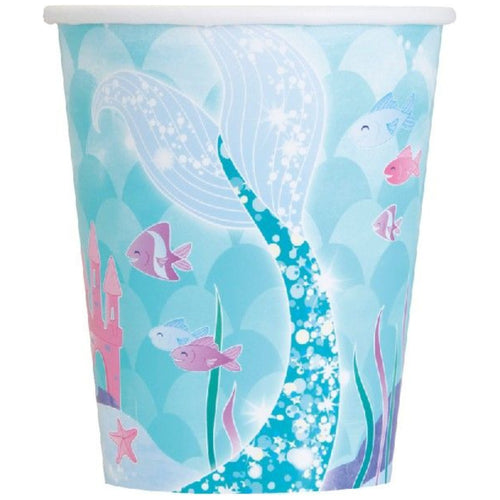 MERMAID PAPER CUPS (8 PACK)