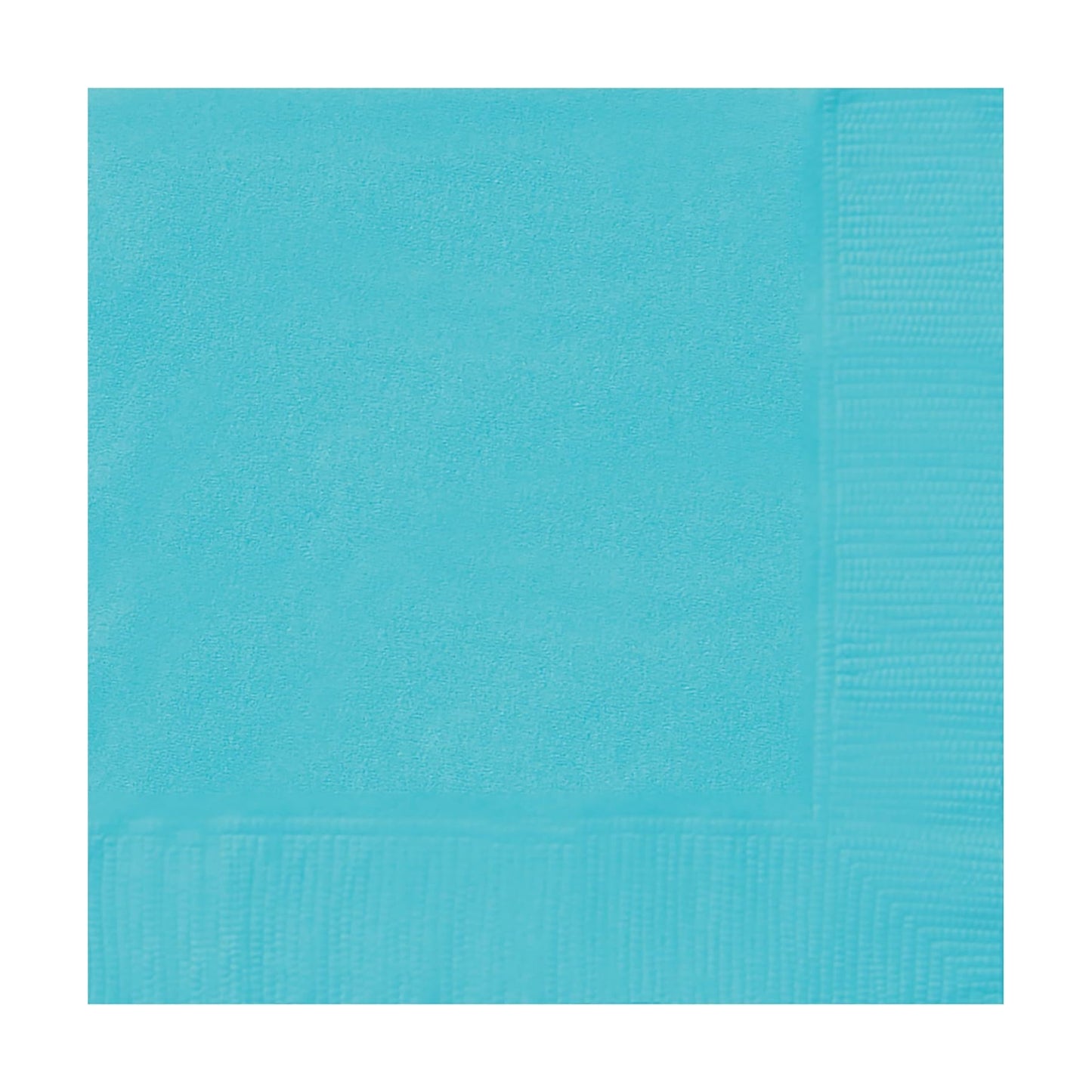 TERRIFIC TEAL BEVERAGE NAPKINS (13cm - 20 PACK)