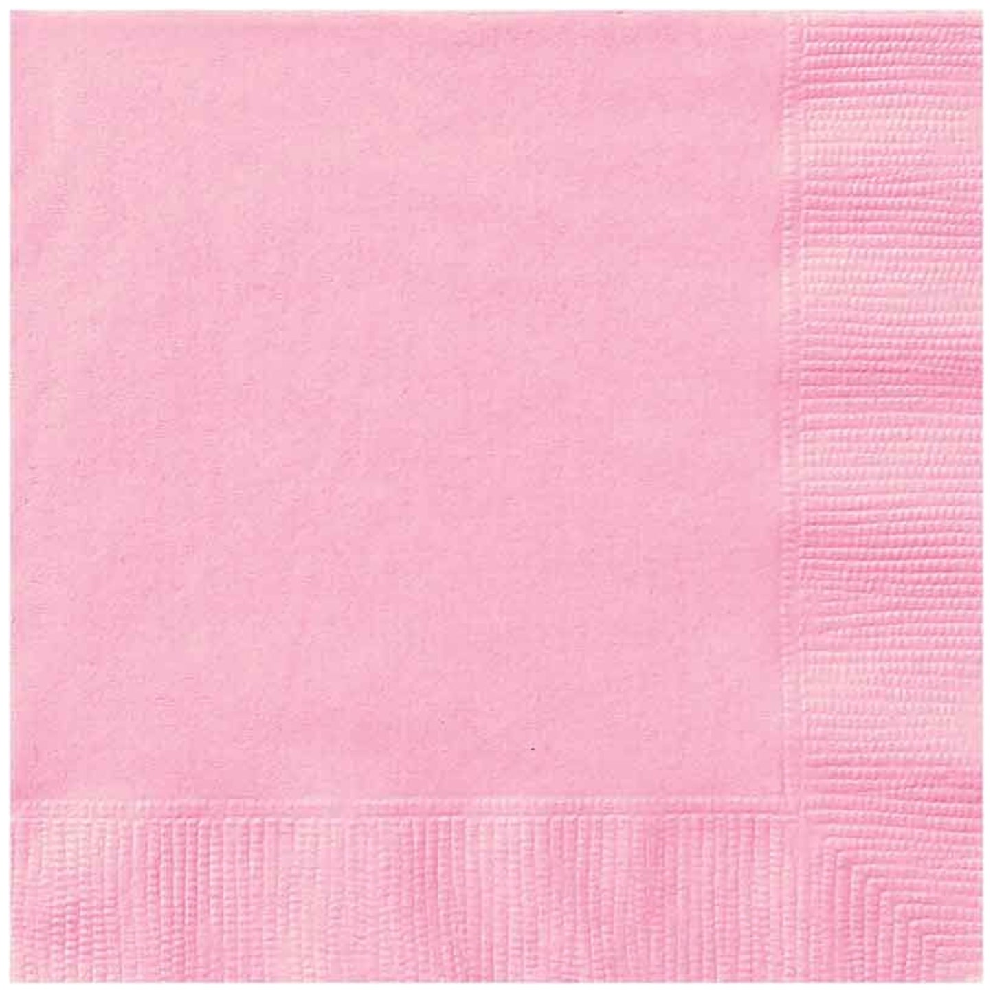 LOVELY LIGHT PINK LUNCHEON NAPKINS (17cm - 20 PACK)