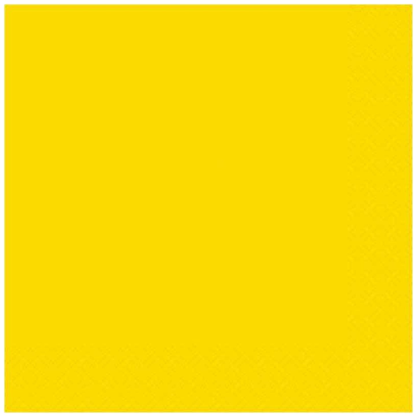 NEON YELLOW LUNCHEON NAPKINS (17cm - 20 PACK)