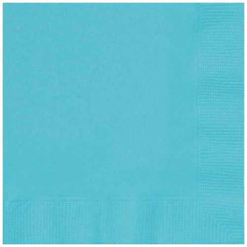 TERRIFIC TEAL LUNCHEON NAPKINS (17cm - 20 PACK)