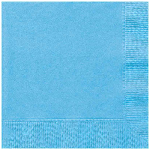 PALE POWDER BLUE LUNCHEON NAPKINS (17cm - 20 PACK)