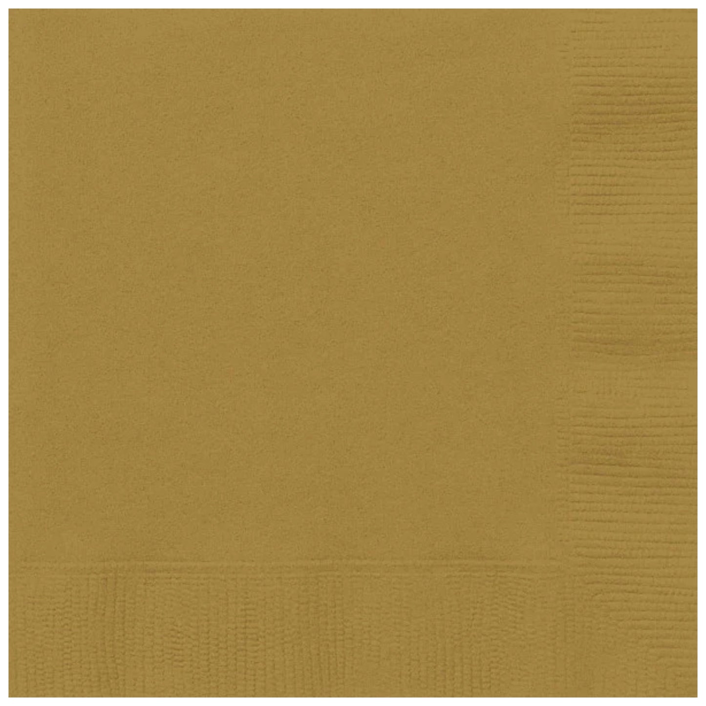 GLEAMING GOLD LUNCHEON NAPKINS (17cm - 20 PACK)