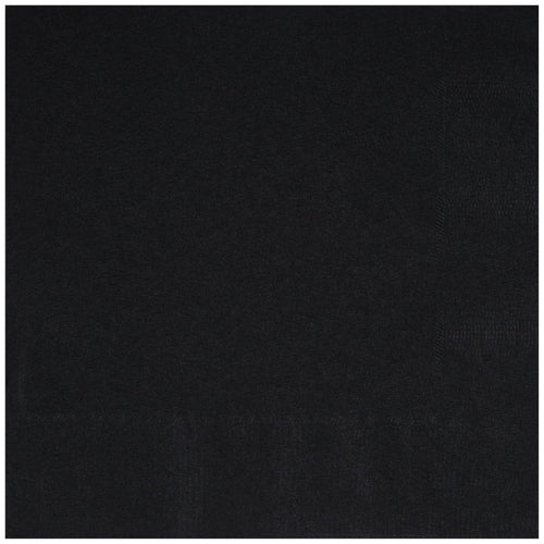 MIDNIGHT BLACK LUNCHEON NAPKINS (17cm - 20 PACK)