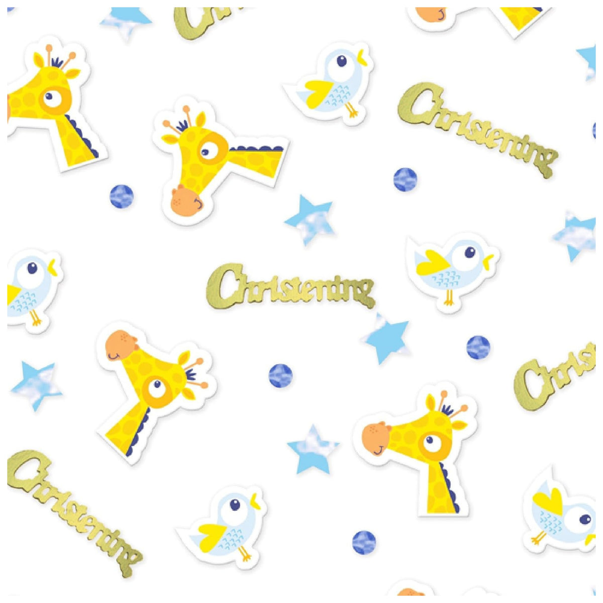 BLUE CHRISTENING TABLE CONFETTI (14g)