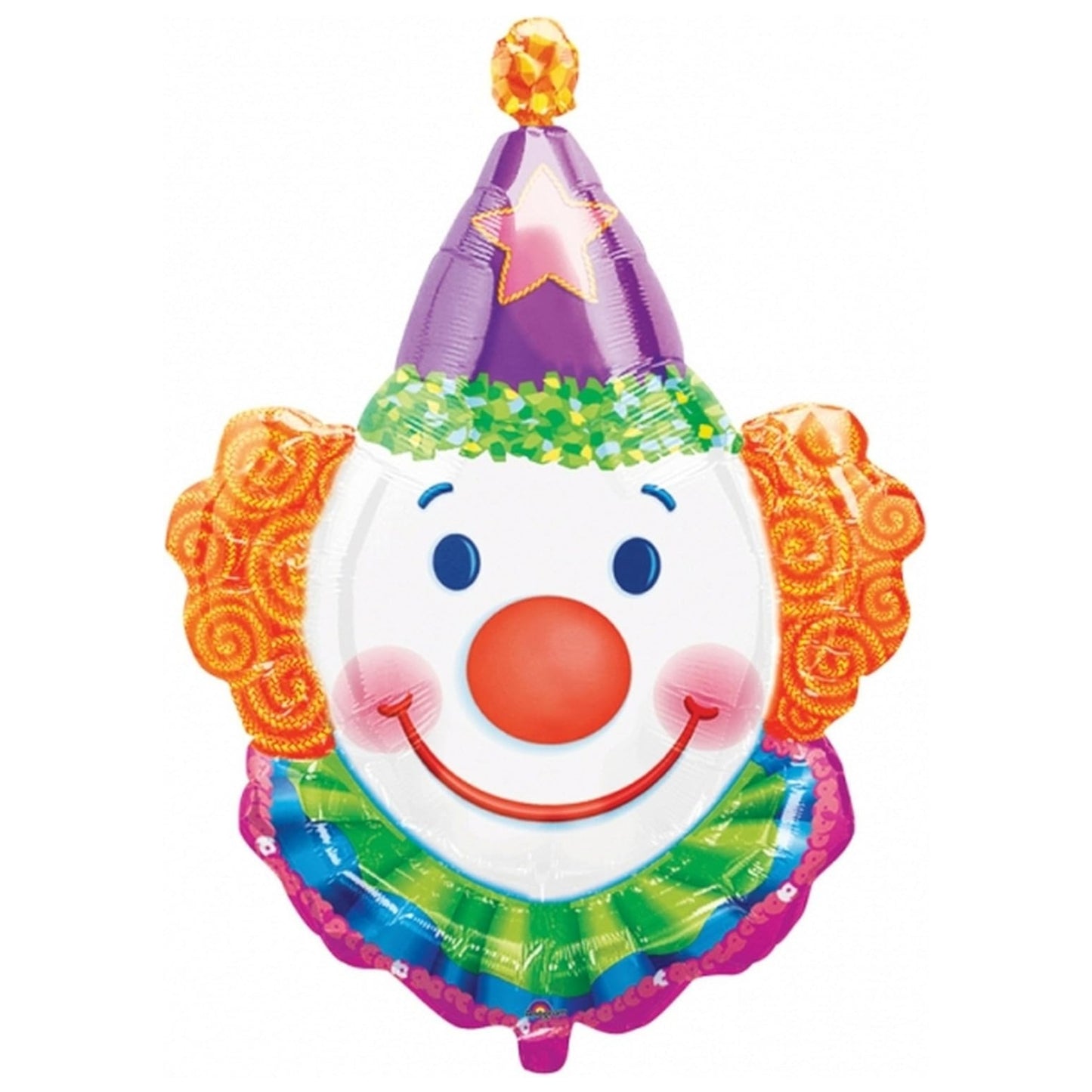 33"/ 84cm SMILING CLOWN FACE SUPERSHAPE FOIL BALLOON