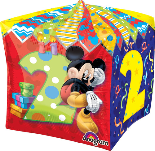 15"/ 38cm AGE 2 MICKEY MOUSE CUBEZ FOIL BALLOON
