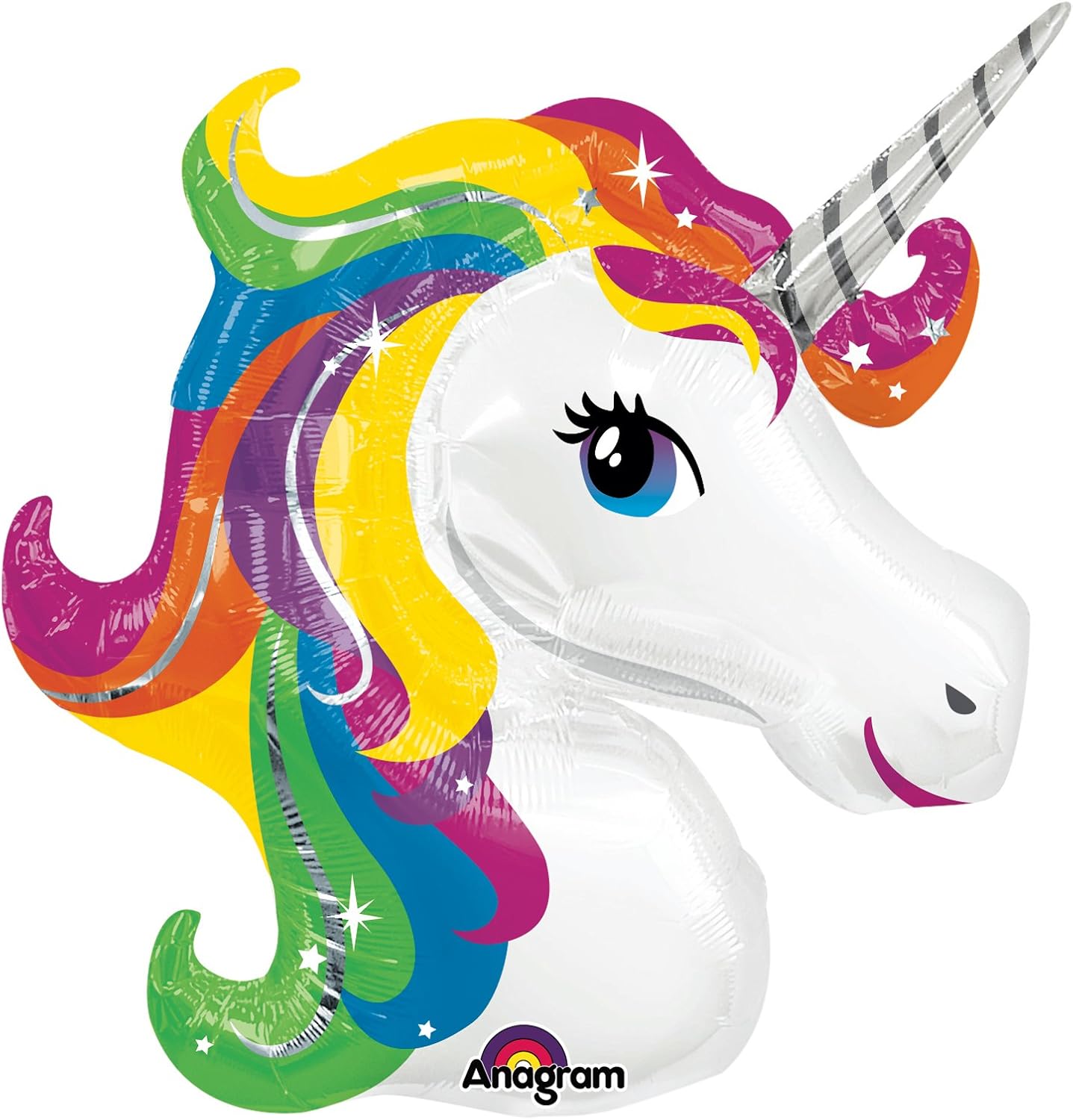 33"/ 83cm UNICORN SUPERSHAPE FOIL BALLOON