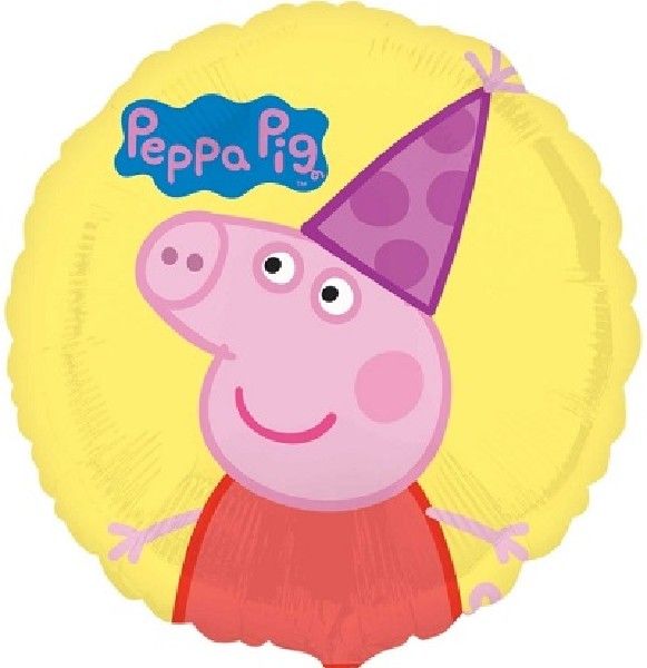 18"/ 46cm PEPPA PIG ROUND FOIL BALLOON