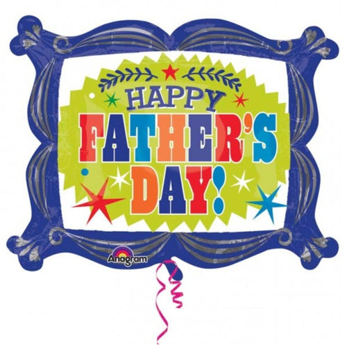 31"/ 79cm HAPPY FATHER'S DAY SUPERSHAPE FOIL BALLOON