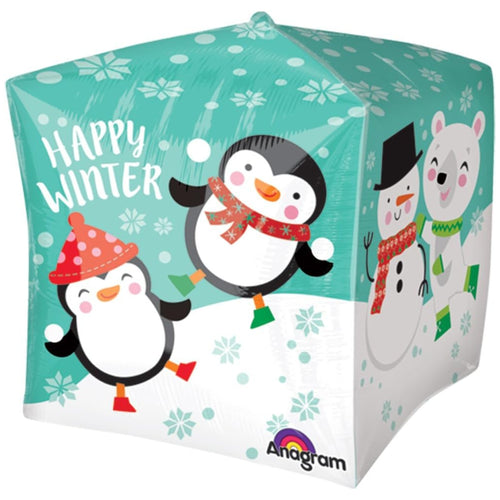 16"/ 41cm PENGUIN & BEAR CUBEZ FOIL BALLOON