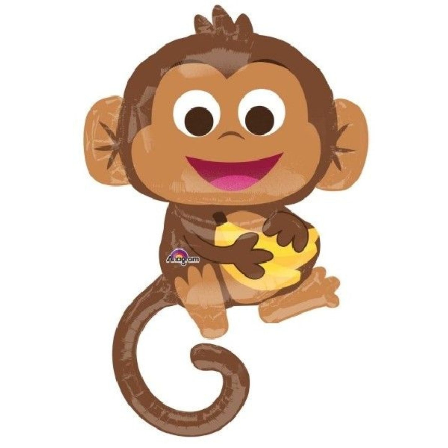 36"/ 91cm HAPPY MONKEY SUPERSHAPE FOIL BALLOON