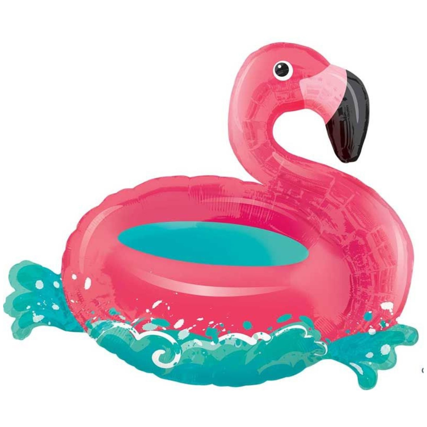 30"/ 76cm FLOATING FLAMINGO SUPERSHAPE FOIL BALLOON
