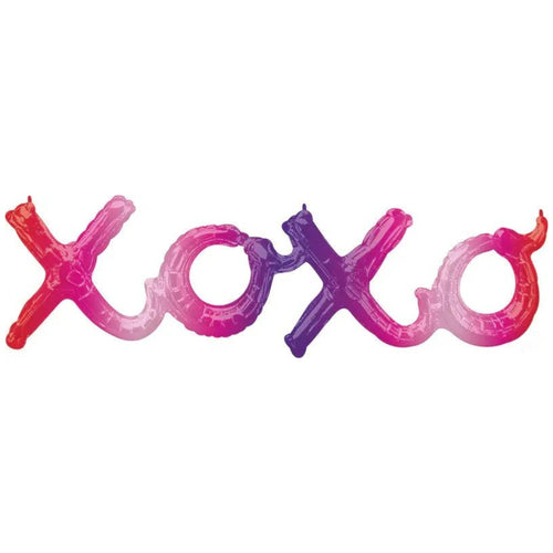 39"/ 99cm OMBRE "XOXO" AIR-FILL FOIL BALLOON