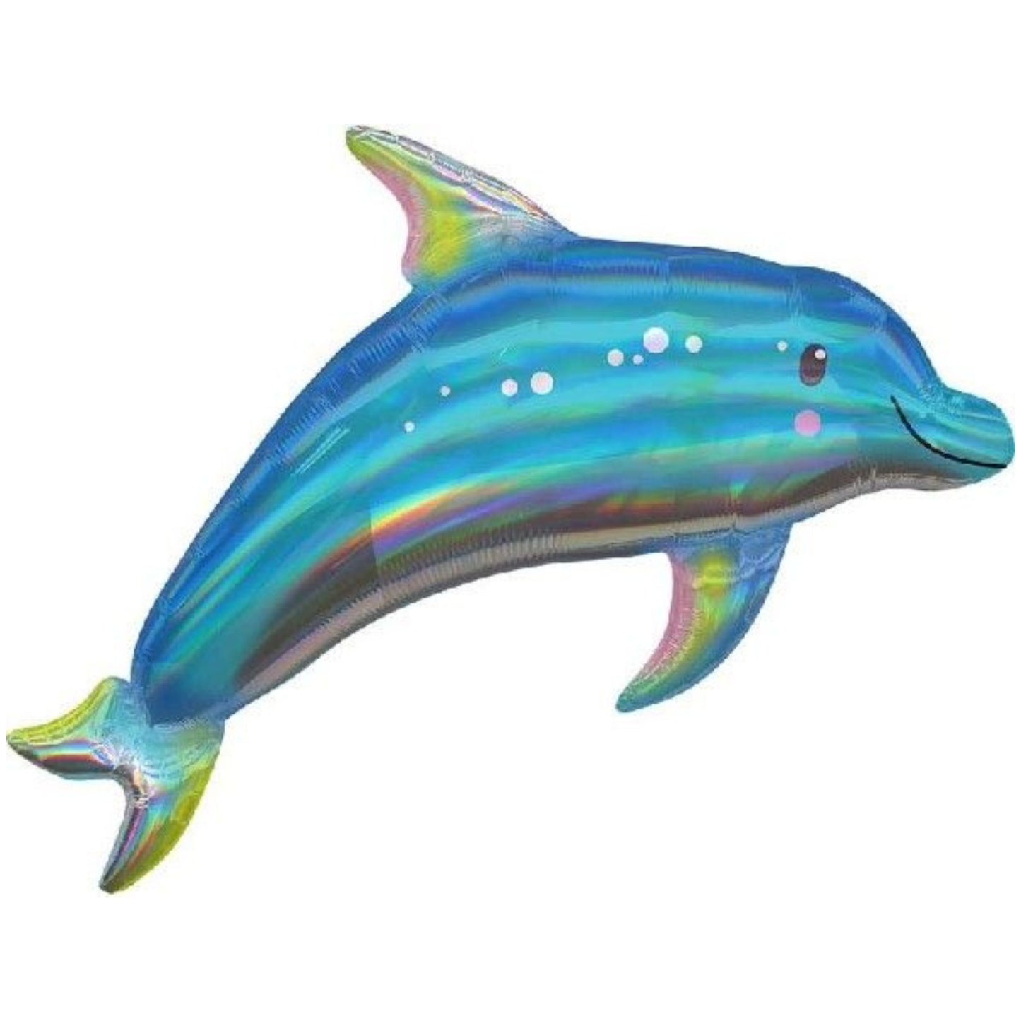 29"/ 74cm IRIDESCENT BLUE DOLPHIN SUPERSHAPE FOIL BALLOON