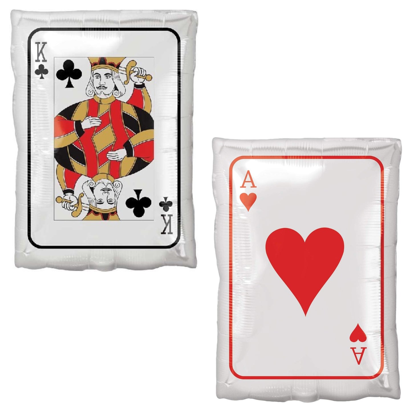 18"/ 46cm KING / ACE DOUBLE-SIDED SUPERSHAPE FOIL BALLOON