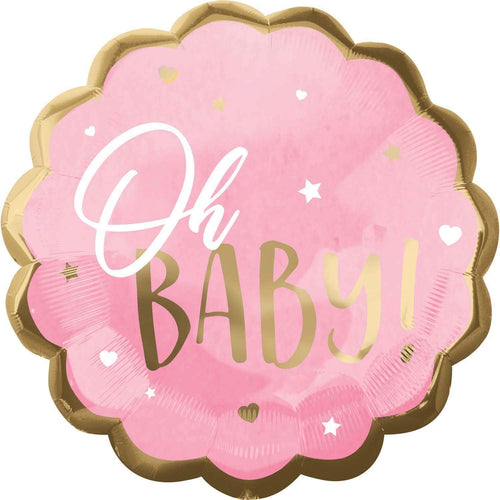 22"/ 55cm PINK OH BABY! SUPERSHAPE FOIL BALLOON