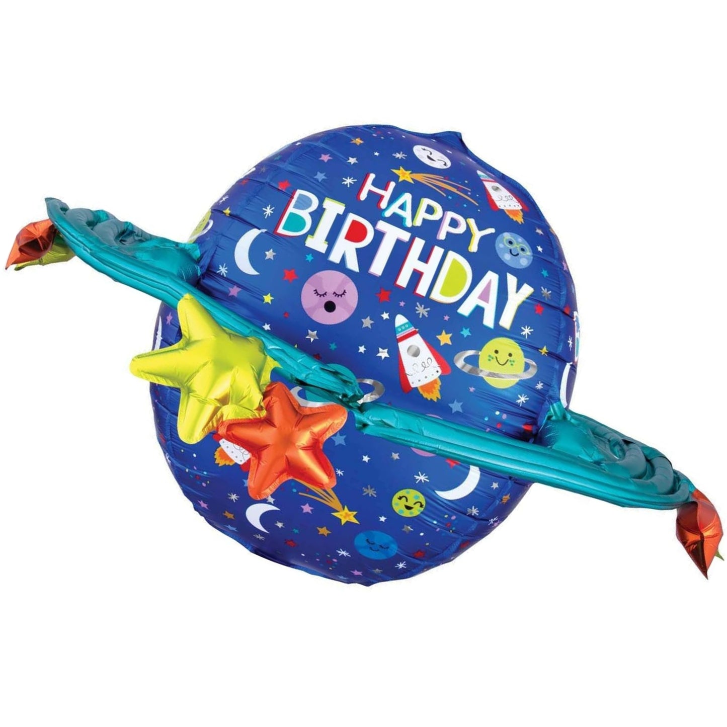 29"/ 74cm HAPPY BIRTHDAY GALAXY SUPERSHAPE FOIL BALLOON