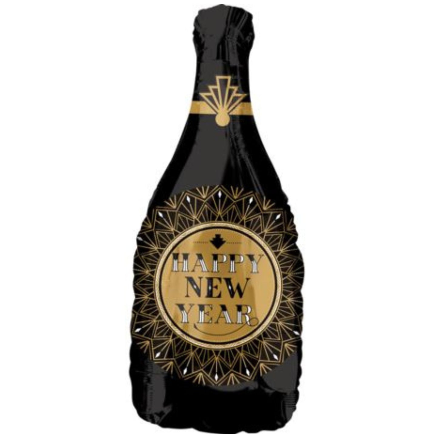 36"/ 91cm NEW YEAR ROARING 20's CHAMPAGNE SUPERSHAPE FOIL BALLOON