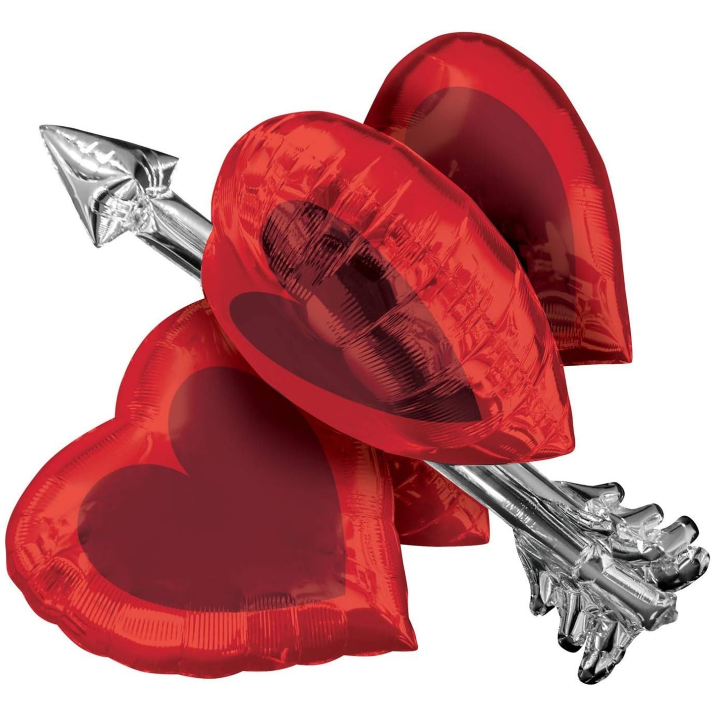 27″/ 69cm HEART ARROW SUPERSHAPE FOIL BALLOON