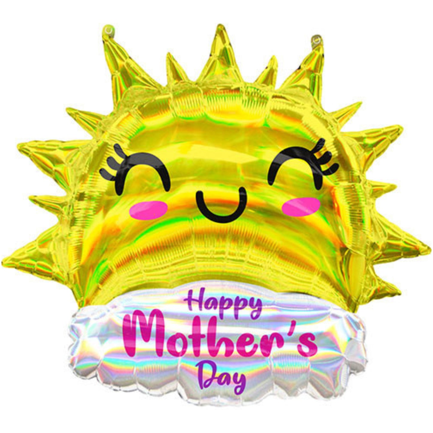 35"/ 89cm MOTHER'S DAY IRIDESCENT SUN SUPERSHAPE FOIL BALLOON