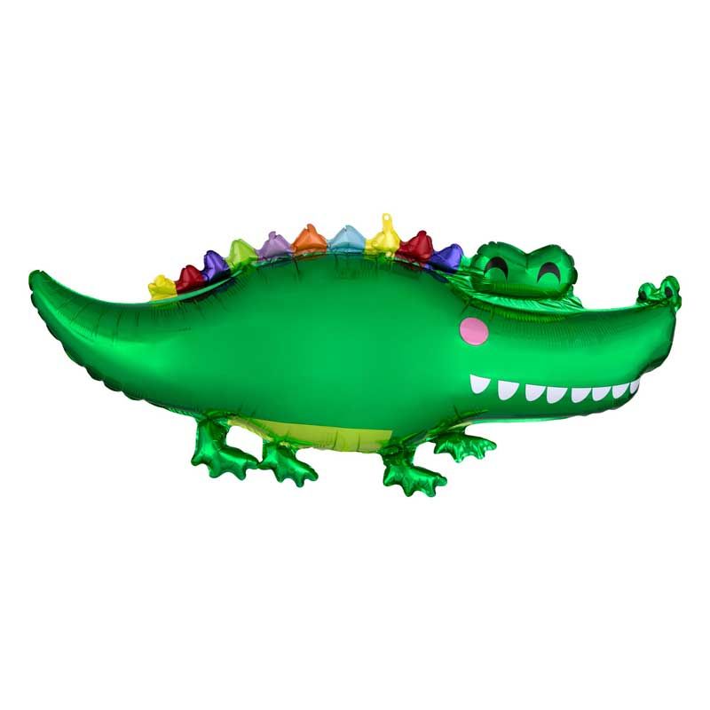 42"/ 107cm HAPPY GATOR SUPERSHAPE FOIL BALLOON