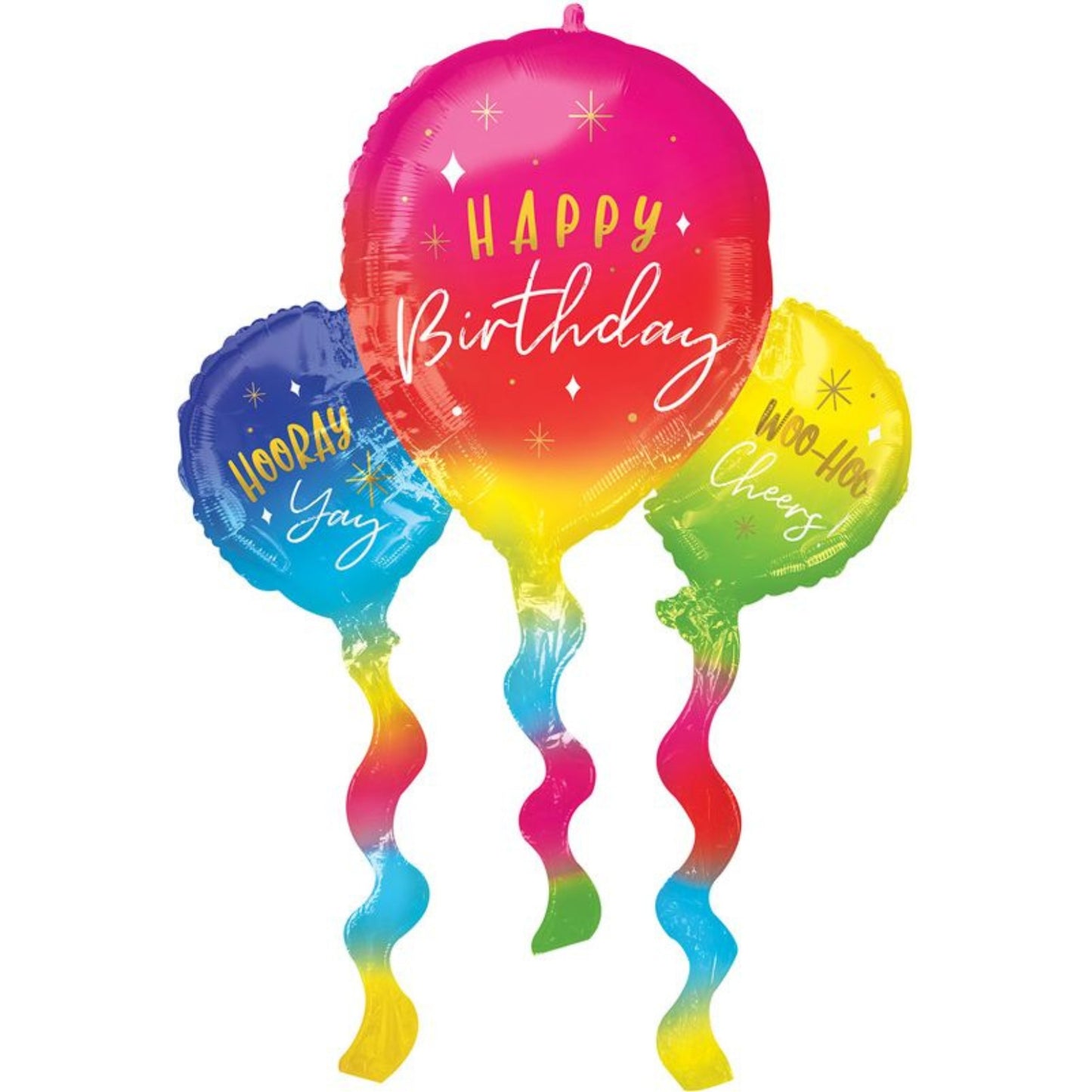 36"/ 91cm BIRTHDAY FUN BALLOONS SUPERSHAPE FOIL BALLOON