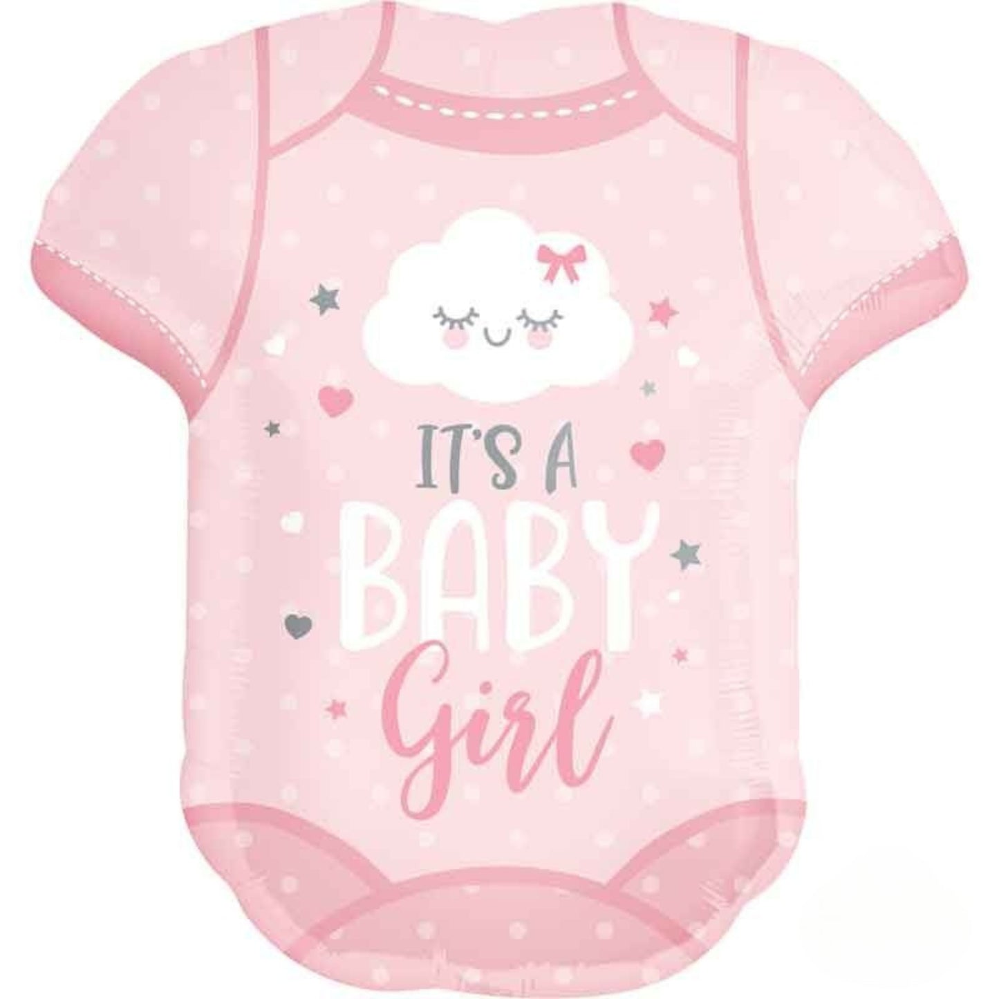 24"/ 60cm BABY GIRL ONESIE SUPERSHAPE FOIL BALLOON