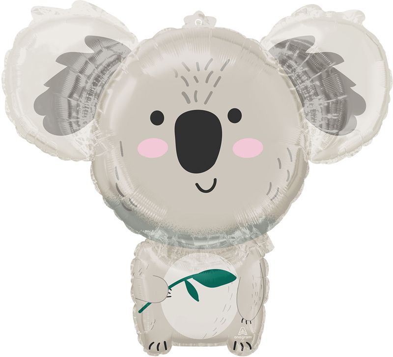 28"/ 71cm KOALA BEAR SUPERSHAPE FOIL BALLOON