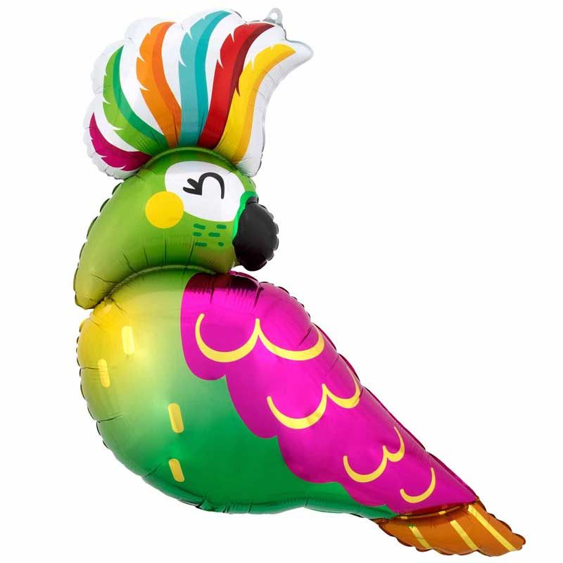 30"/ 76cm PARROT SUPERSHAPE FOIL BALLOON