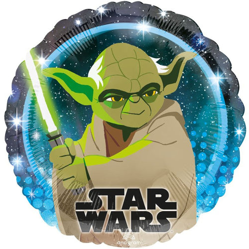 18"/ 46cm STAR WARS GALAXY YODA ROUND FOIL BALLOON