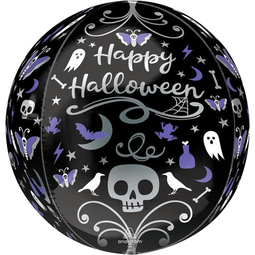 16"/ 41cm HAPPY HALLOWEEN ORBZ FOIL BALLOON