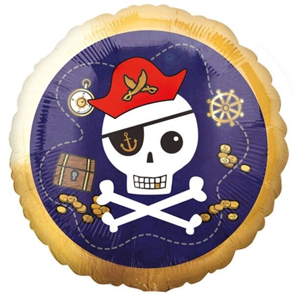 18"/ 46cm PIRATE ROUND FOIL BALLOON