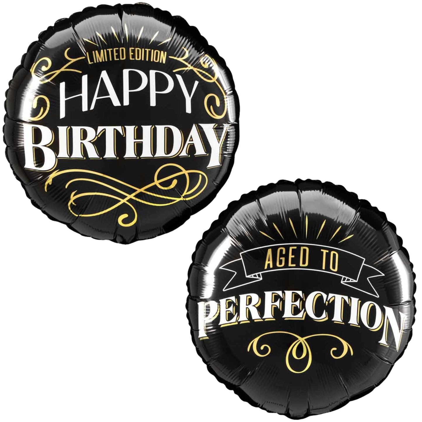 18"/ 46cm BETTER WITH AGE DOUBLE-SIDED ROUND FOIL BALLOON