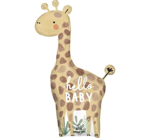 42"/ 107cm SOFT JUNGLE BABY SUPERSHAPE FOIL BALLOON