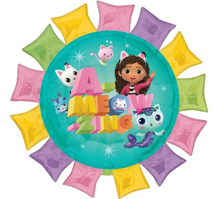 27"/ 69cm GABBY'S DOLLHOUSE GIANT ROUND FOIL BALLOON