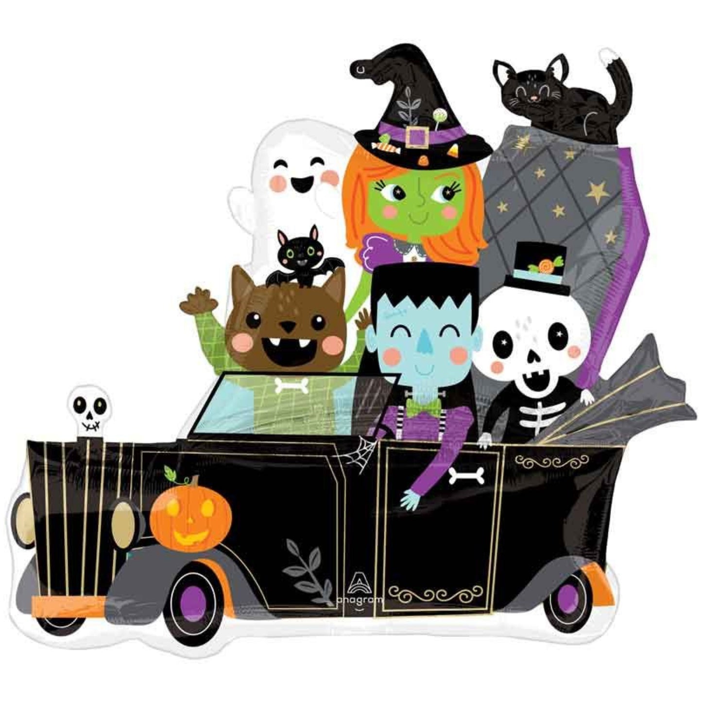 30"/ 76cm MONSTER MINGLE SUPERSHAPE FOIL BALLOON