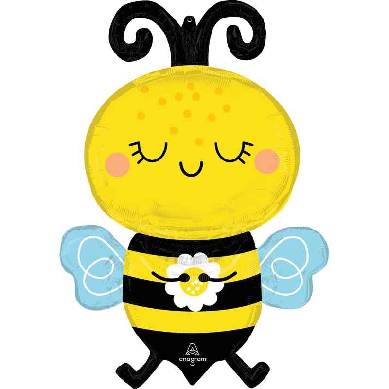 32"/ 81cm HAPPY BEE SUPERSHAPE FOIL BALLOON