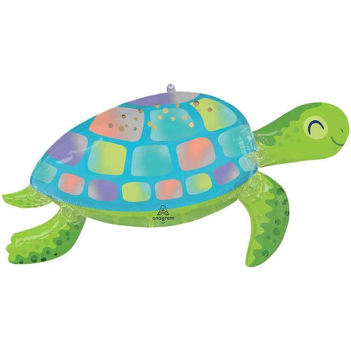 38"/ 97cm UNDER THE SEA TURTLE SUPERSHAPE FOIL BALLOON