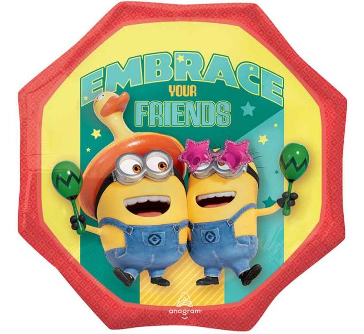 22"/ 56cm DESPICABLE ME 4 HEXAGON SHAPE FOIL BALLOON