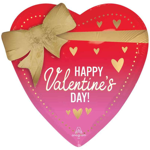 28"/ 71cm BETTER WITH BOWS VALENTINE GIANT HEART FOIL BALLOON