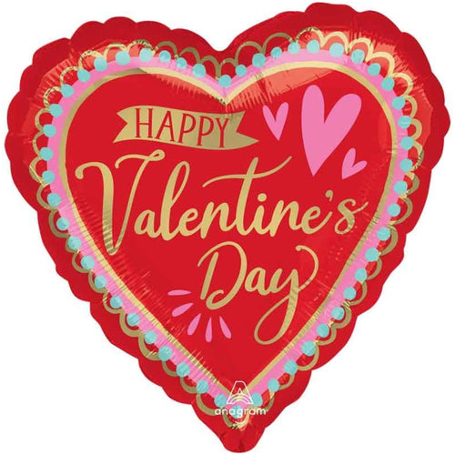 28"/ 71cm VALENTINES ARTISTIC AFFECTION GIANT HEART FOIL BALLOON