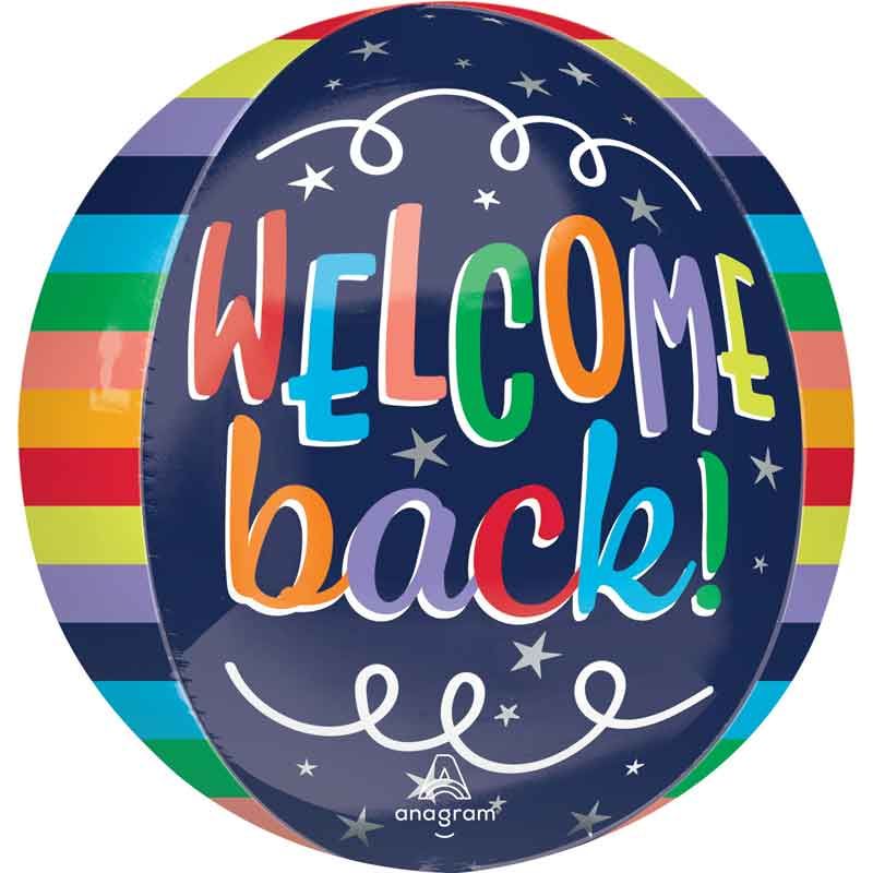 16"/ 41cm WELCOME BACK ORBZ FOIL BALLOON