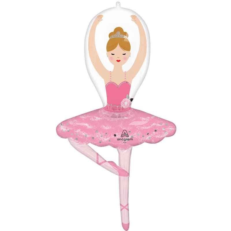 43"/ 109cm BALLERINA GIRL 1 SUPERSHAPE FOIL BALLOON