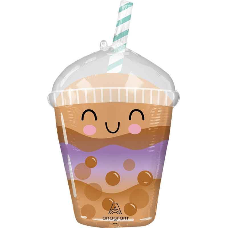 29"/ 73cm SIPPY FRIENDS BOBA TEA SUPERSHAPE FOIL BALLOON