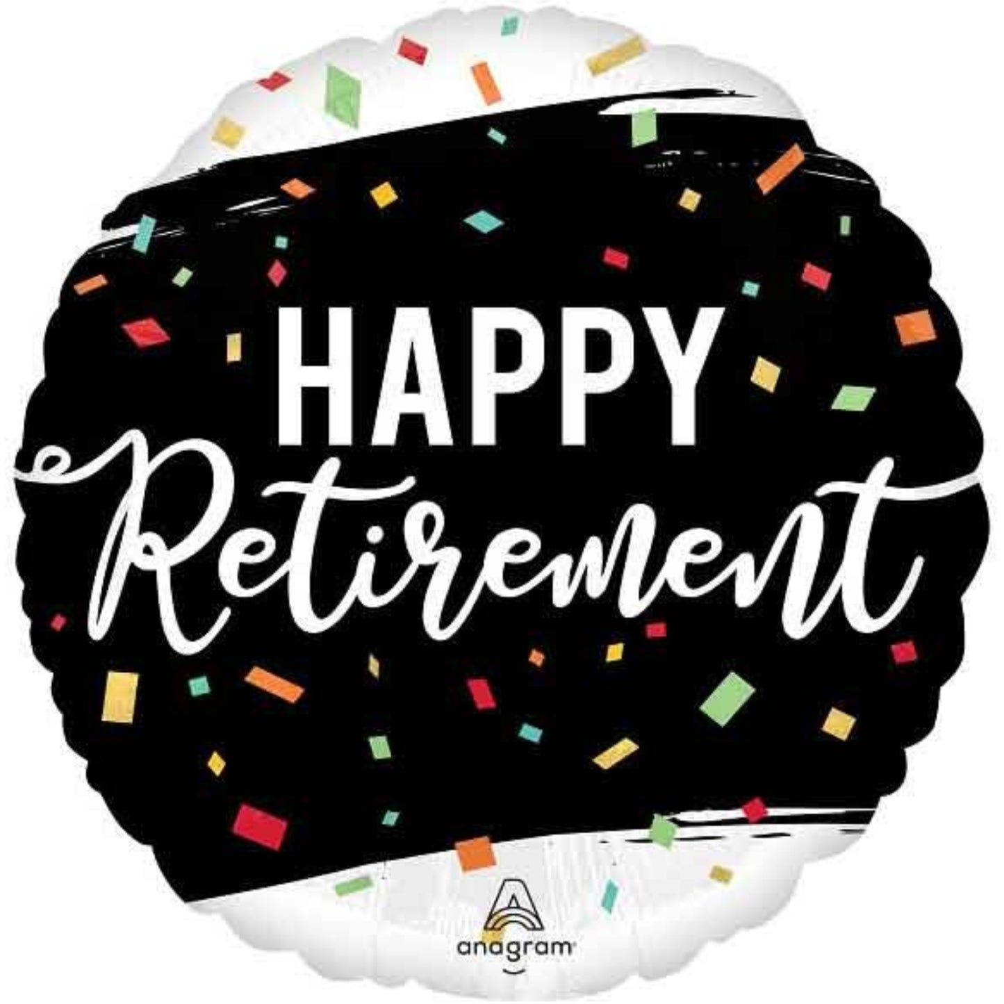 18"/ 46cm RETIREMENT ROUND FOIL BALLOON